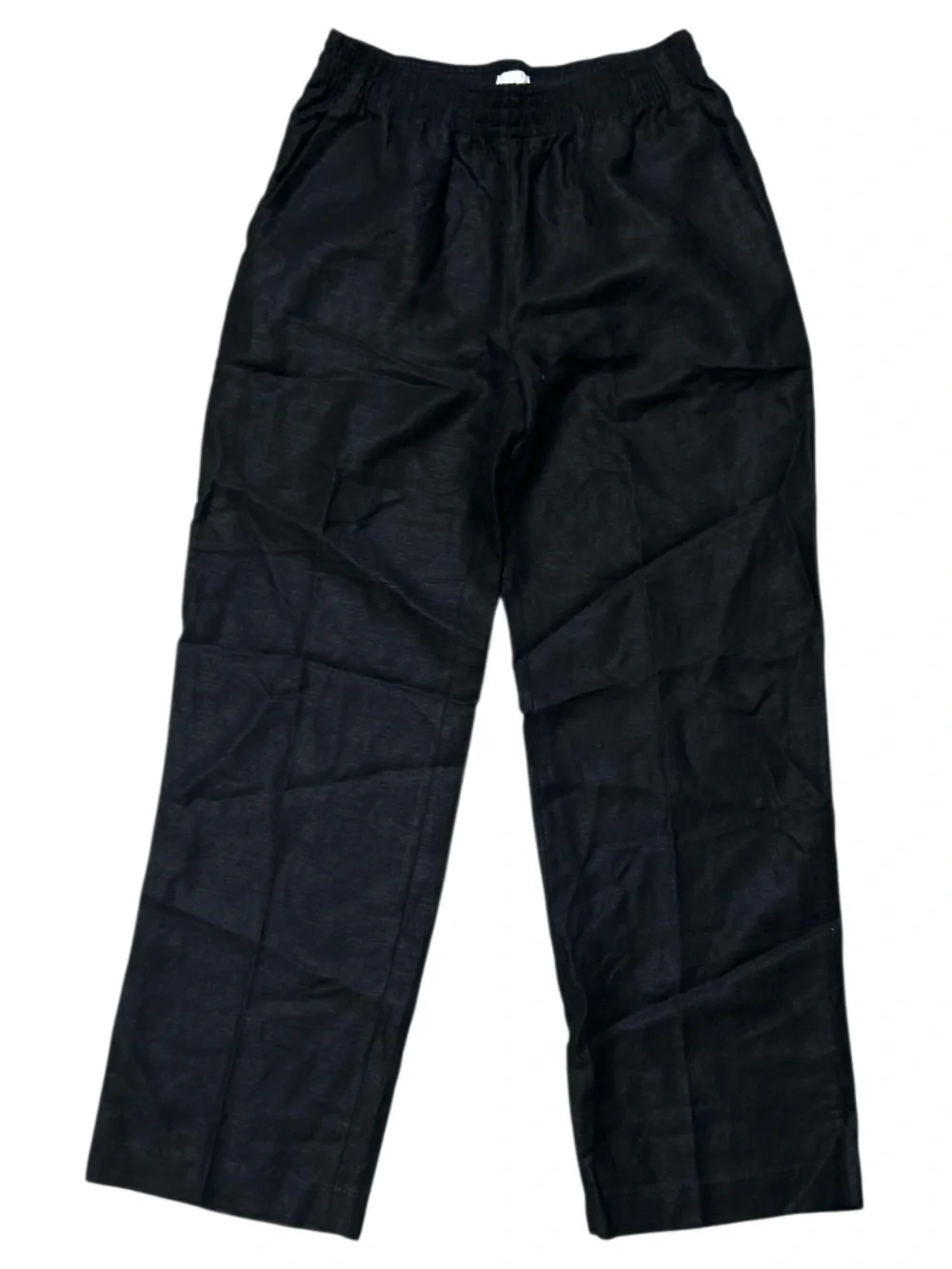 Wilfred Black Linen Pant Mid Rise Wide Leg Size S